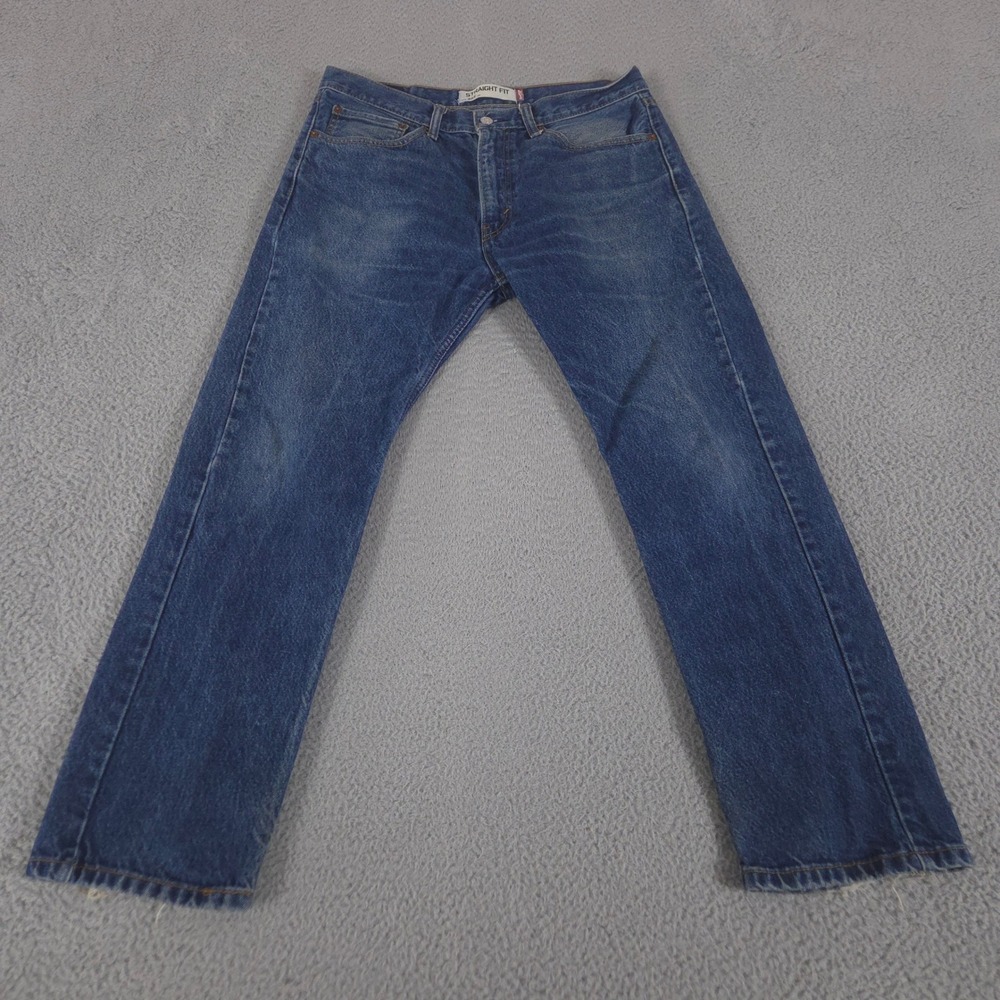 VINTAGE Levis Jeans Mens 34x30 Blue 505 Straight Leg Denim 100% Cotton Y2K